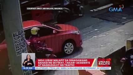 Mga lubak malapit sa ginagawang bahagi ng Skyway, takaw-aksidente at nagdudulot ng traffic | UB