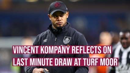 Vincent Kompany happy with point against Watford