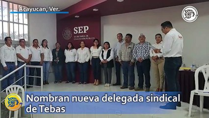 Nombran nueva delegada sindical de Tebas