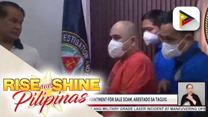 Suspek sa 'gov't appointment for sale scam', arestado sa Taguig; artista, nabiktima ng 'gov't project investment scam'