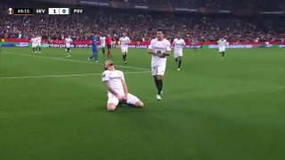Sevilla vs PSV 3-0 Highlights Goals - Europa League 22/23 Knockout Round Play-offs Leg 1