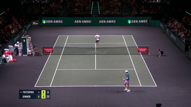 Tsitsipas v Sinner | ATP Rotterdam Open | Match Highlights