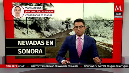 En Sonora, se registran temperaturas de hasta nueve grados bajo cero en varias entidades del estado