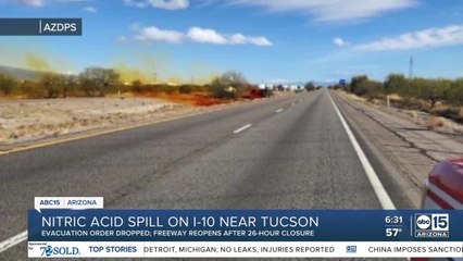 New details on I-10 nitric acid spill