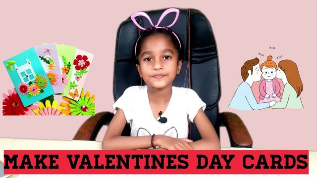 Valentines day card making ideas for mom and dad, valentines day card for kids @TeachWithAnchal