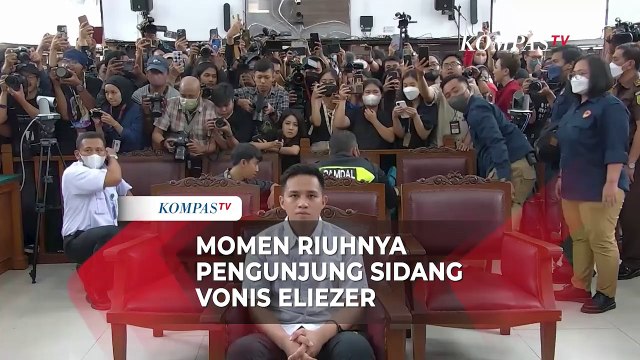Pengunjung Riuh: Berdesak-desakan Hingga Hakim Emosi Karena Gaduh di Sidang Vonis Eliezer