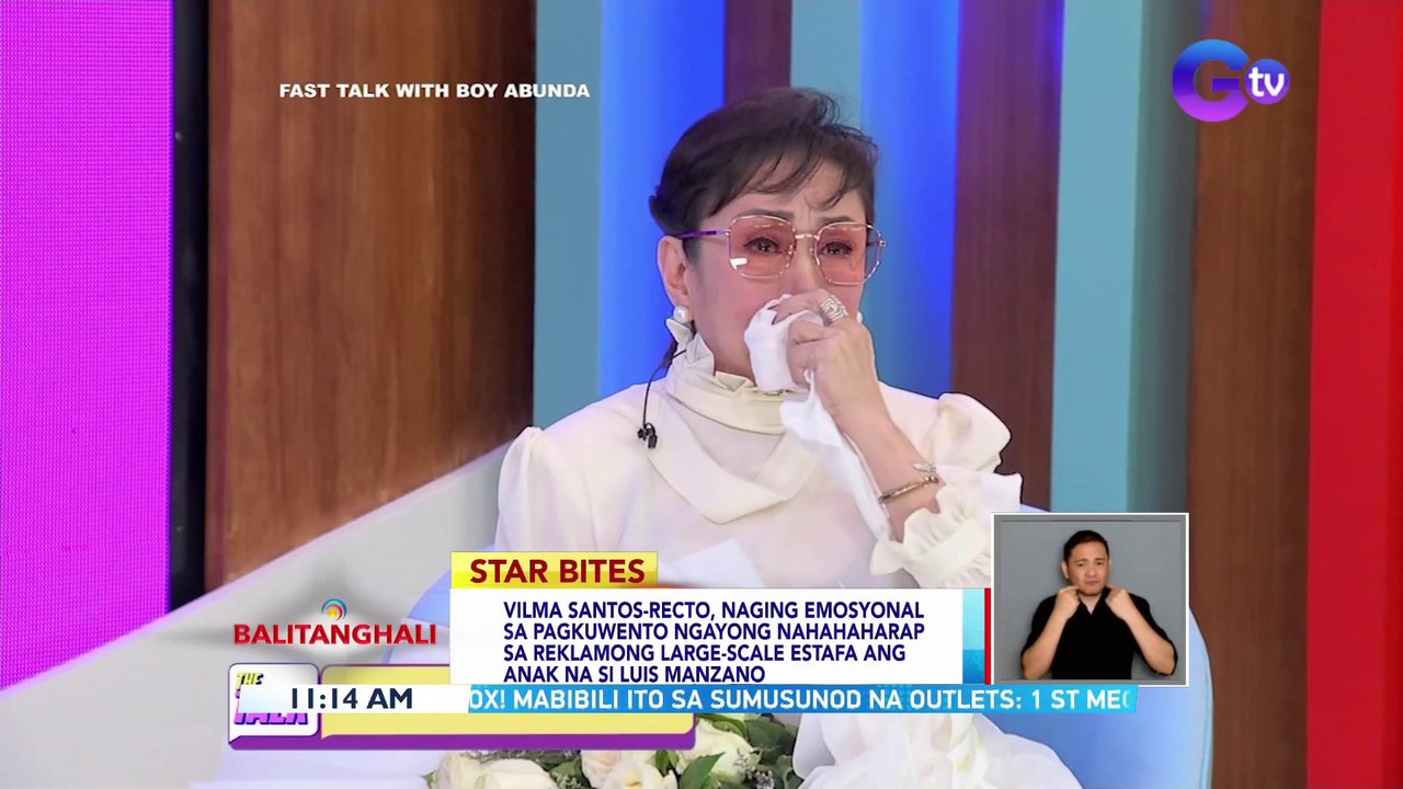 Vilma Santos-Recto, naging emosyonal sa pagkuwento ngayong nahahaharap sa reklamong large-scale estafa ang anak na si Luis Manzano | BT