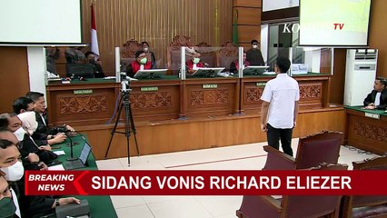 BREAKING NEWS - Detik-detik Hakim Jatuhi Vonis 1 Tahun 6 Bulan untuk Richard Eliezer!