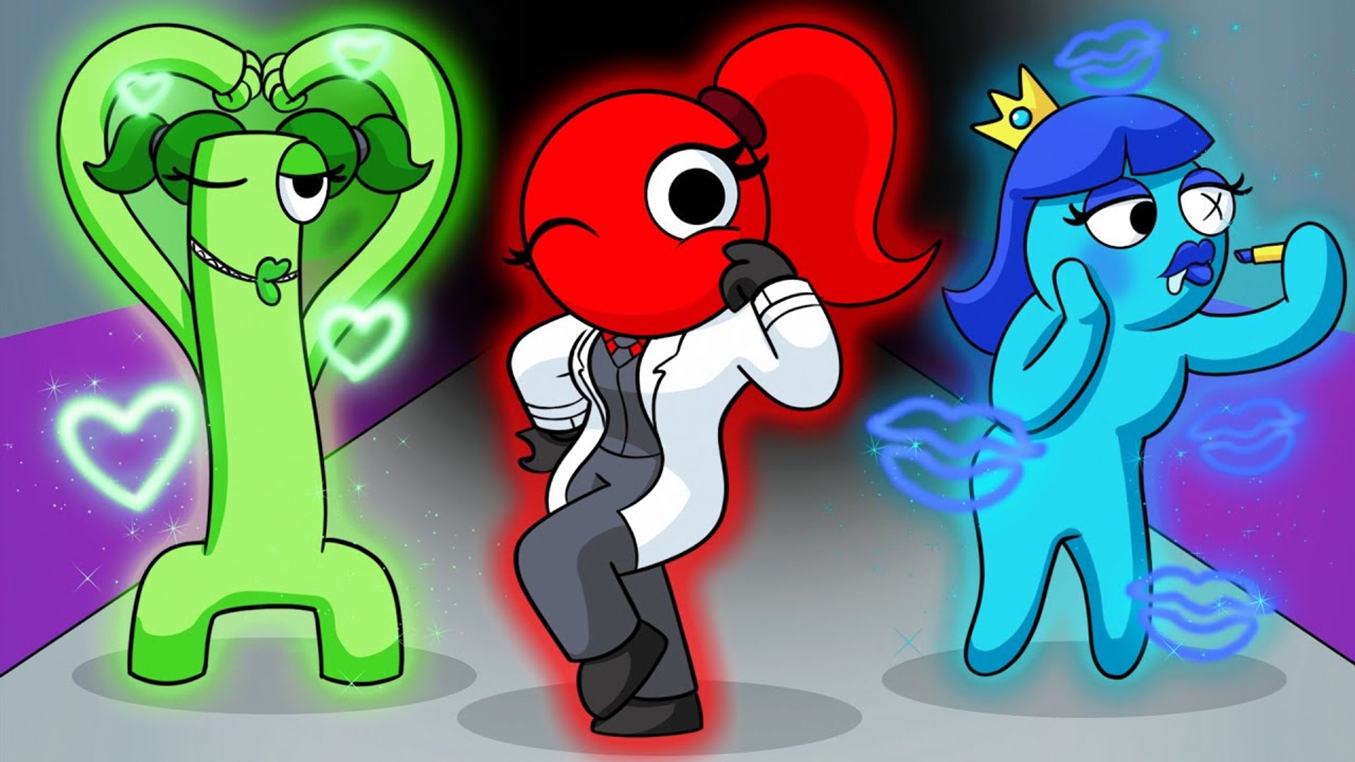Rainbow Friends But RED has a BABY!? Roblox Rainbow Friends Animation 