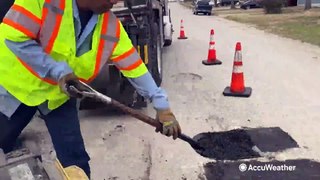Pothole reports surge after ice storm