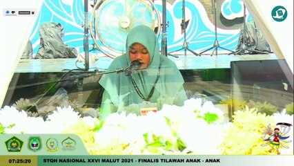 Finalis STQ Nasional 2021 Zalfa Imraatul Muflihah Sumatera Utara