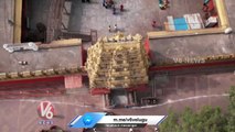 Kondagattu Hanuman Temple Drone Visuals | Jagtial Dist | V6 News