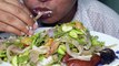 ញំស្ដៅ - Spicy Salad Sdao with Pork Belly | Khmer Food Salad Sdao | Cambodia Food Eating Yummy