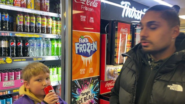 Shopkeeper says selling Prime bottles over Christmas has helped his business and is now stocking up on £9.99 Prime cans