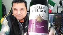 Abriendo una botella de vino tinto valle del sol afrutado baja california mexico