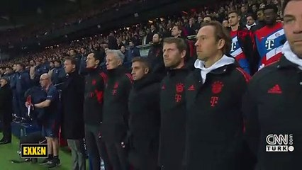 Şampiyonlar ligi maçlarında depremzedelere destek