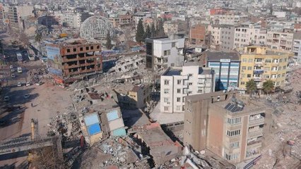 ADIYAMAN'DAKİ YIKIM HAVADAN GÖRÜNTÜLENDİ