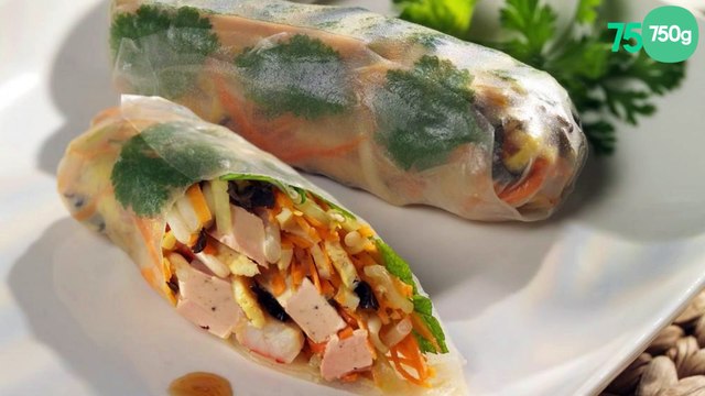 Rouleaux de printemps au foie gras mi-cuit DELPEYRAT