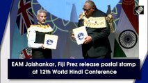 EAM Jaishankar, Fiji Prez release postal stamp at 12th World Hindi Conference