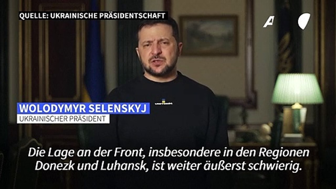 Selenskyj: Situation in Ostukraine 'extrem schwierig'
