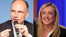 Giorgia Meloni, clamoroso Enrico Letta Non è male