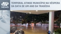 Chuva causa alagamento e força acionamento de sirenes em Petrópolis (RJ)