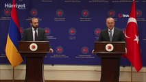 Bakan Çavuşoğlu, Ermenistan Dışişleri Bakanı Ararat Mirzoyan ile basın toplantısı gerçekleştirdi