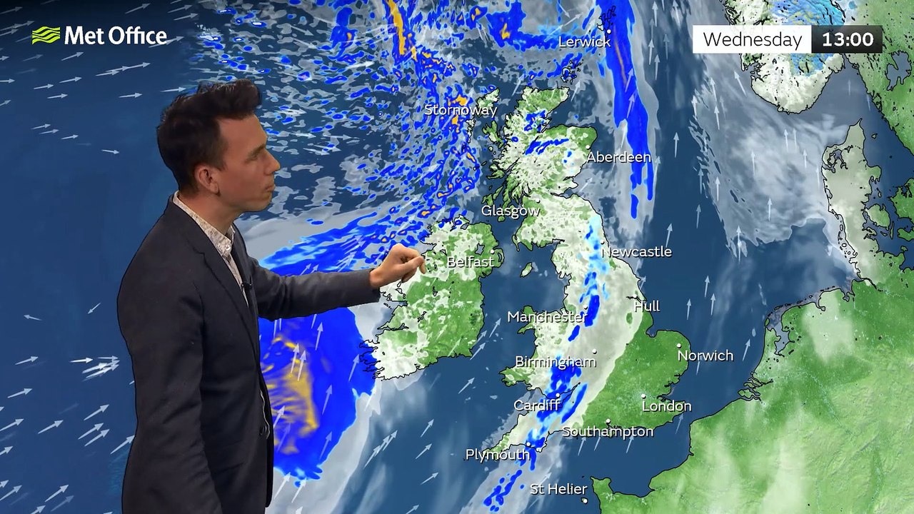 Met Office Afternoon Weather Forecast 15/02/23 – Further rain, winds strengthening