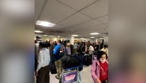 ‘Chaotic’ queues in Auckland airport after Cyclone Gabrielle grounds domestic flights