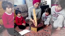 Çocuklarını depremi hazırladığı simülasyon ile anlattı! 