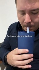 Fail While Drinking Tapioca