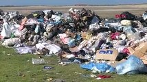 Deprem bölgesindeki moloz ve çöpler kuş cennetine bırakıldı