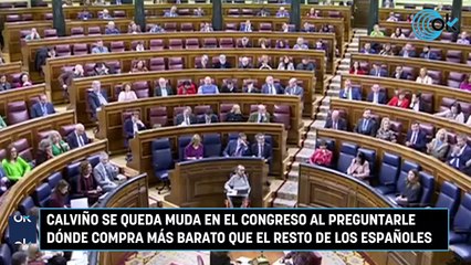 Calviño se queda muda en el Congreso al preguntarle dónde compra más barato que el resto de los españoles