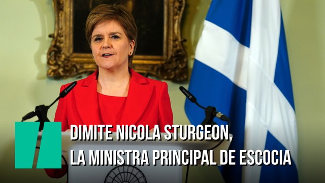 Dimite Nicola Sturgeon, la ministra principal de Escocia