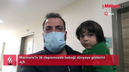 Marmaris’in ilk depremzede bebeği dünyaya gözlerini açtı