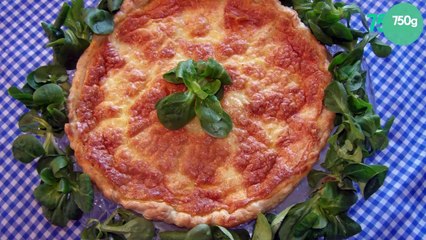 Quiche au Saint-Nectaire, pommes et piment d'Espelette