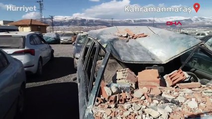 Kahramanmaraş'ta depremde binlerce araç hasar gördü