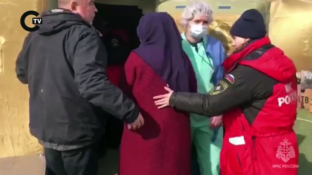 Rusya'dan gelen ekipler Kahramanmaraş'ta sahra hastanesi kurdu