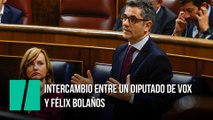 Intercambio entre un diputado de Vox y Félix Bolaños
