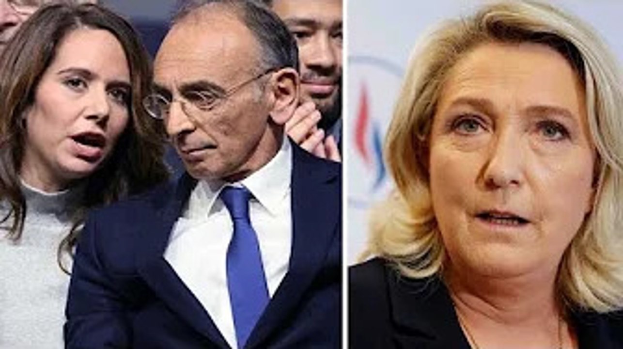 Sarah Knafo et Eric Zemmour au fond du seau L’acte de Marine Le Pen Vidéo Dailymotion