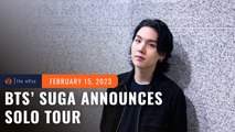 BTS’ Suga announces solo tour as Agust D