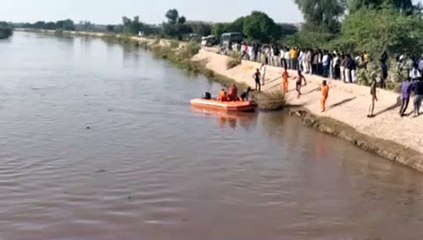 कैम्पर गाड़ी नहर में गिरी, पिता की डूबने से मौत, चालक ने चलती गाड़ी से लगाई छलांग