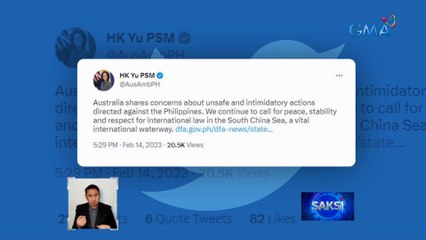 Mga ambassador ng Australia, Germany at Japan, naghayag ng pagkabahala sa pagtutok ng laser ng China sa BRP Malapascua | Saksi