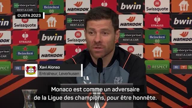 16es - Xavi Alonso : "Monaco, un adversaire de niveau Ligue des champions"
