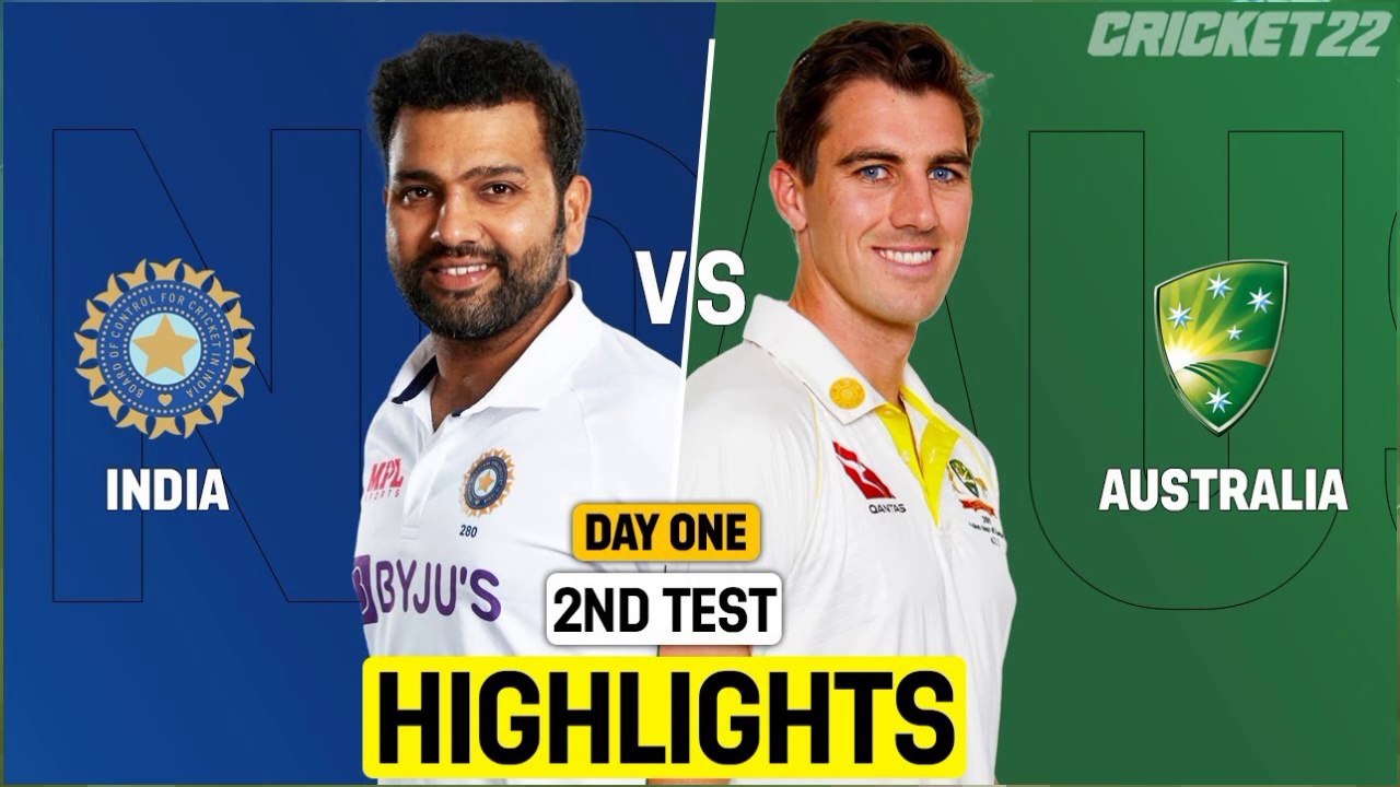 India vs Australia 2nd Test Cricket Match Day 1...