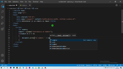 Determinar si un número es impar en JavaScript