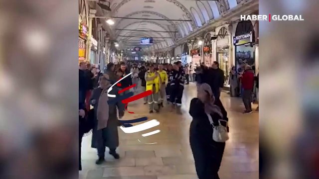 İstanbul'da Kapalıçarşı esnafı, Çinli arama-kurtarma ekibini alkışlarla böyle karşıladı