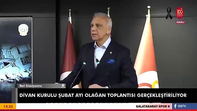 Galatasaray Spor Kulübü Divan Kurulu Şubat Ayı olağan toplantısında Volkan Demirel ayakta alkışlandı.
