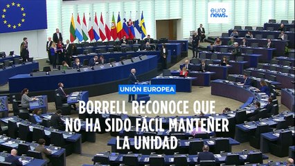 Mantener la unidad europea sobre Ucrania "no siempre es fácil", asegura Borrell
