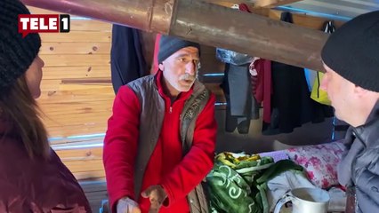 Adıyamanlı depremzede: Burada 15 kişi kalıyoruz o kadar soğuk ki köpek ya da kutup ayısı bile kalmaz